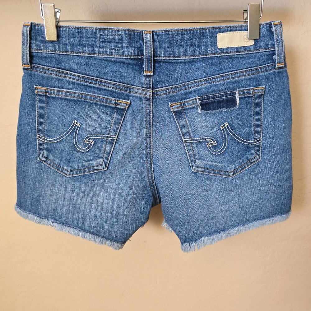 Ag Adriano Goldschmied Jane Frayed Cut Off Distre… - image 7